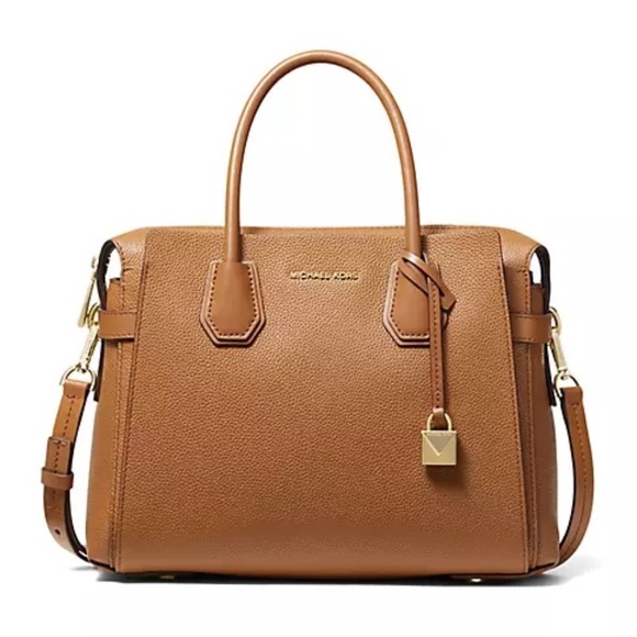 NWT MICHAEL Michael Kors Mercer Belted Medium Satchel